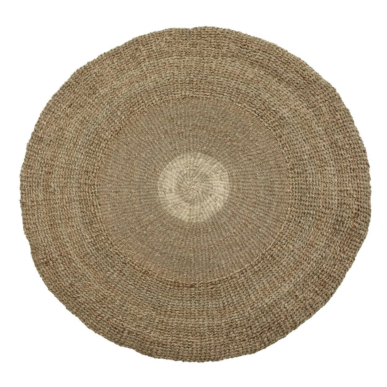 MEKONG RIVER - Tapis en herbes de mer naturel 150x150