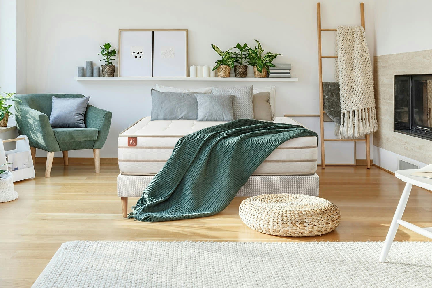 LE DOUILLET - Ensemble 180x200 Mémoire de forme - sommier kit