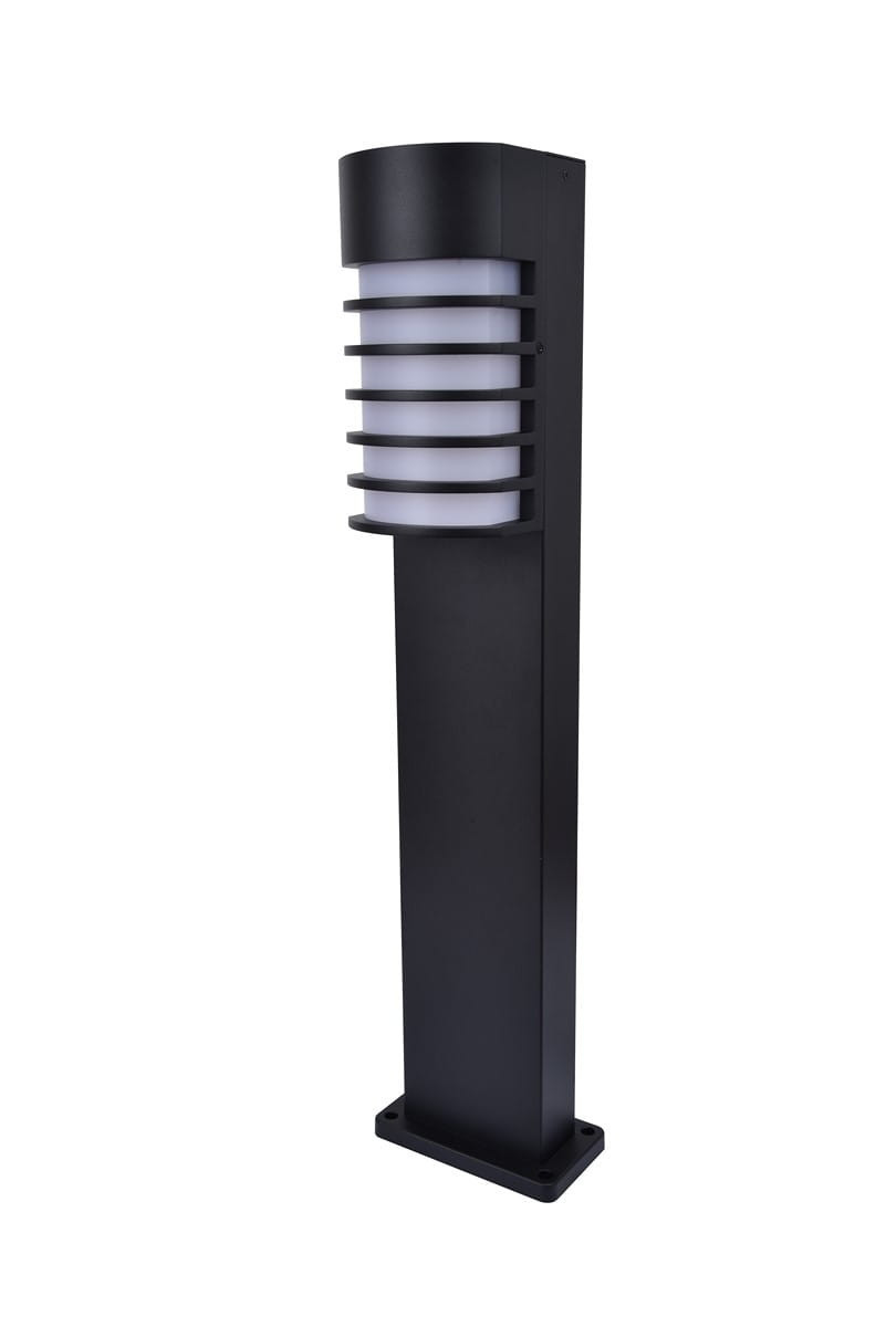 Lampa ogrodowa stojąca czarno-biała FULTON wys:75 cm 1xE27x40W IP44 Lutec