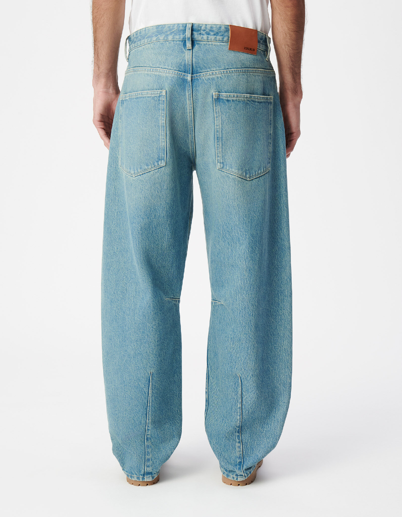 Jean barrel bleu Homme