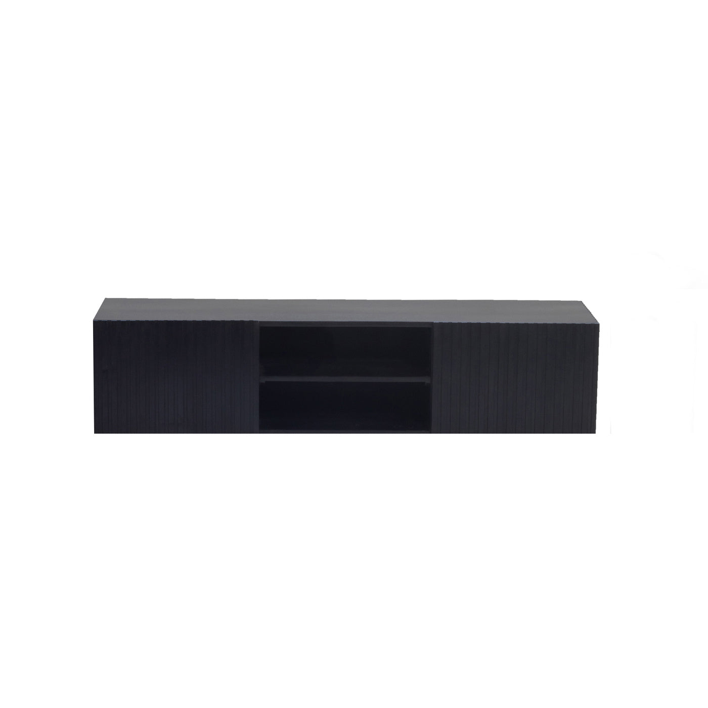 Giga Meubel Tv-meubel Roman - Zwart Mangohout - 150x40x35cm