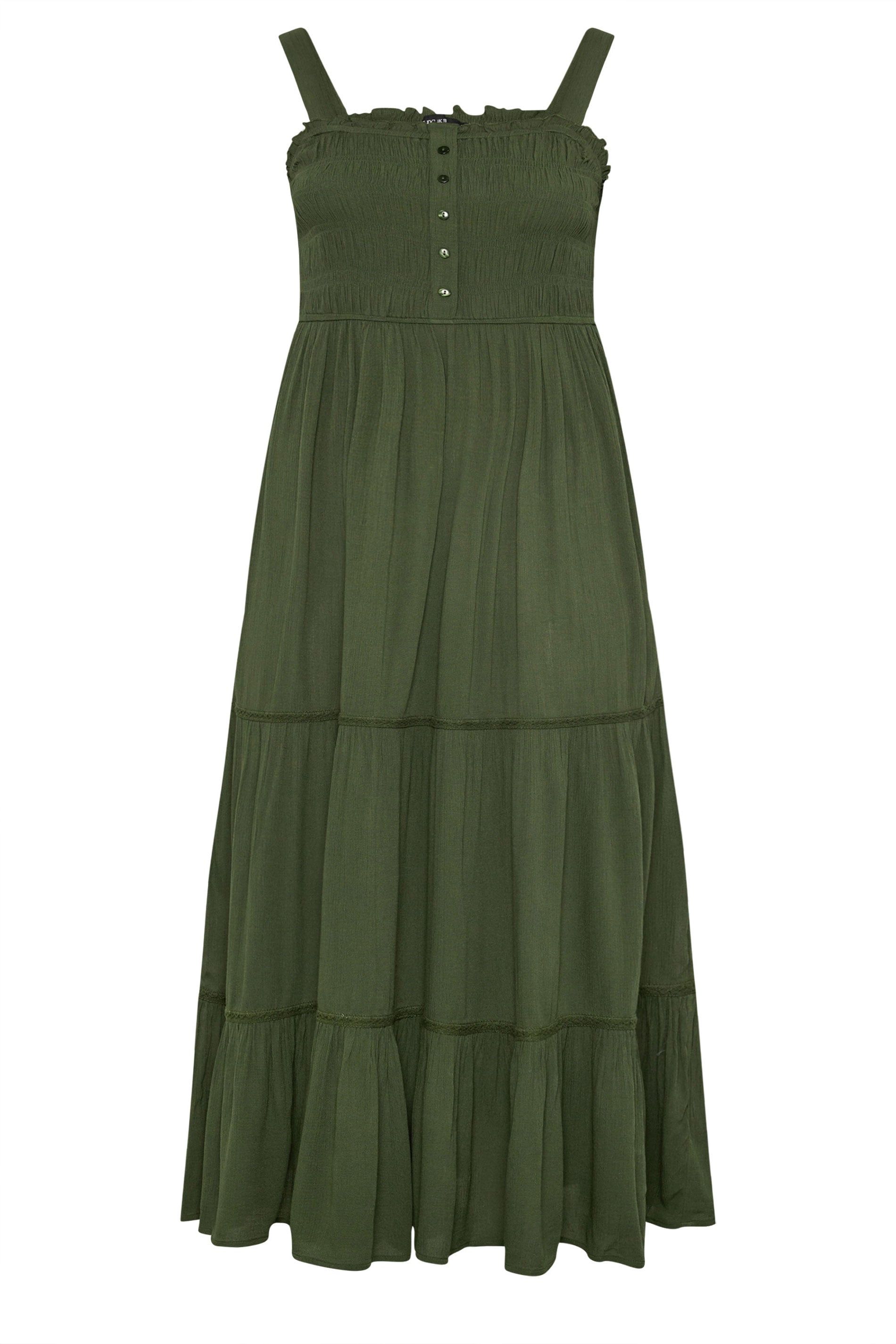 Yours Shirred Placket Dress