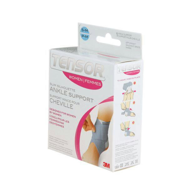 Tensor™ Women's Slim Silhouette Adjustable Ankle Support, Grey, Assorted Sizes