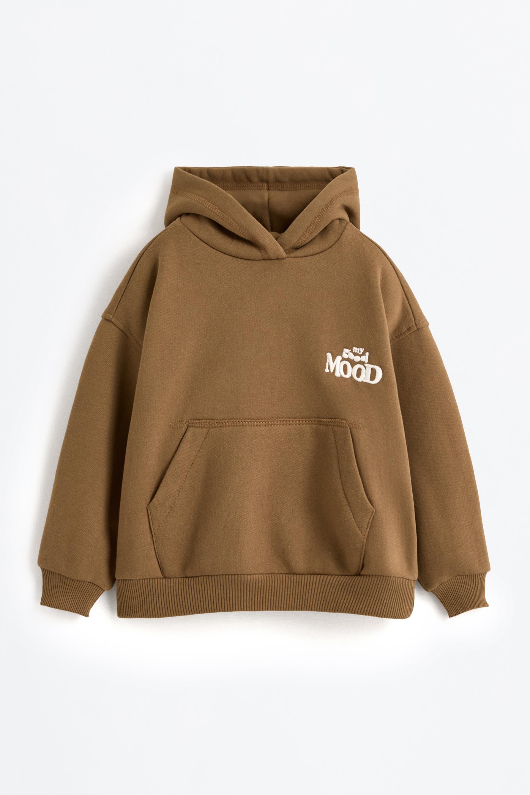 Sudadera bordada con capucha