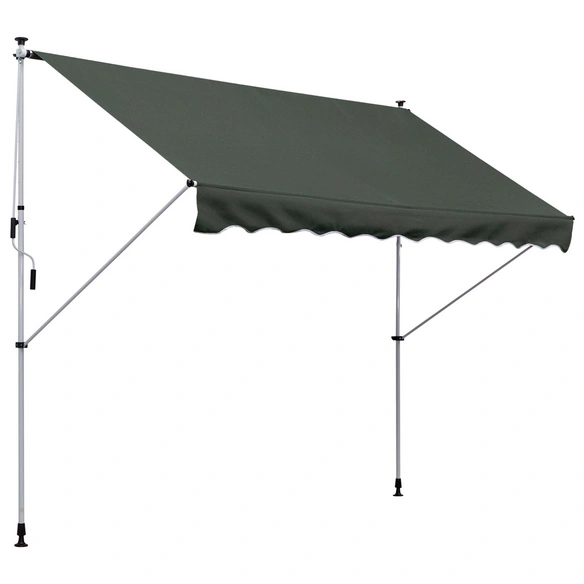 Klemmmarkise, BxL: 300 x 150 cm, Aluminium/Stahl/Polyester
