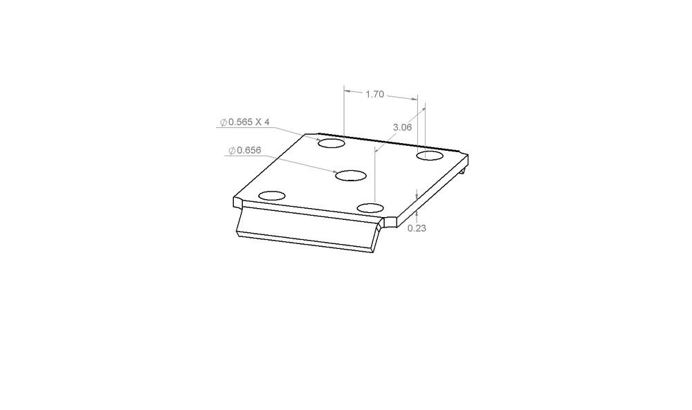 C.E. Smith Formed 5-Hole Tie Plate