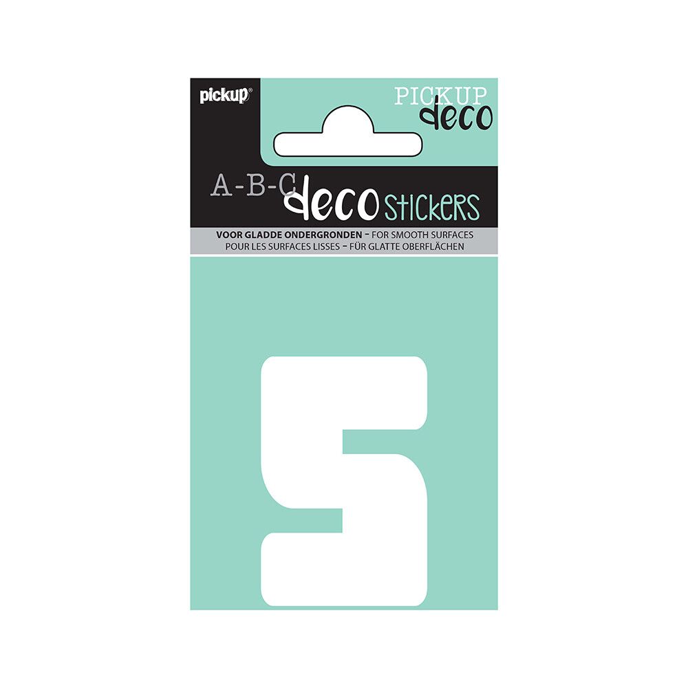 TALL PICKUP 5 ABC DECO ANNA 60 MM 5 HVIT