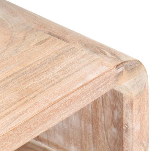 NNEVL Bedside Table 40x30x60 cm Solid Acacia Wood
