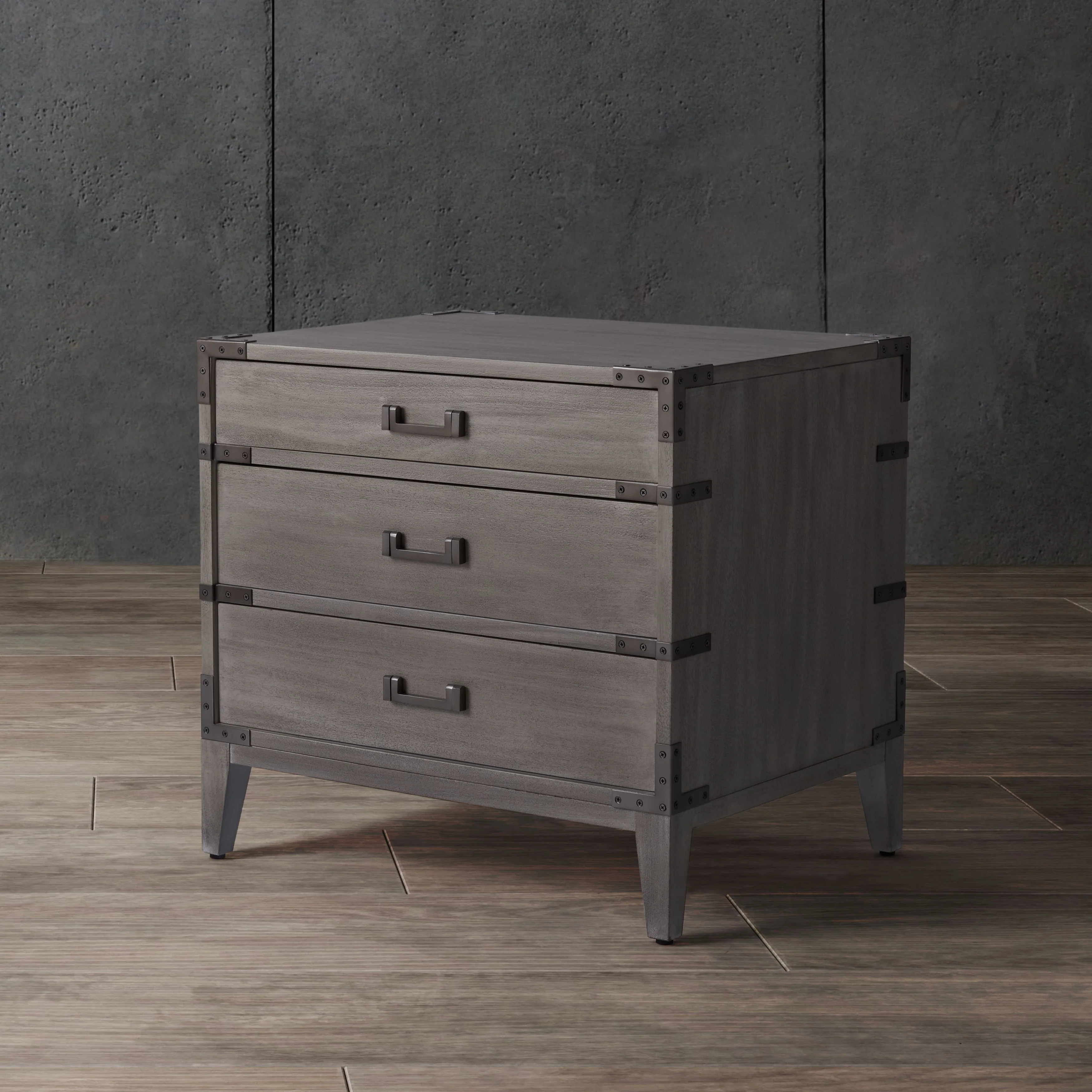SAFAVIEH Couture Girija 3-Drawer Wood Nightstand