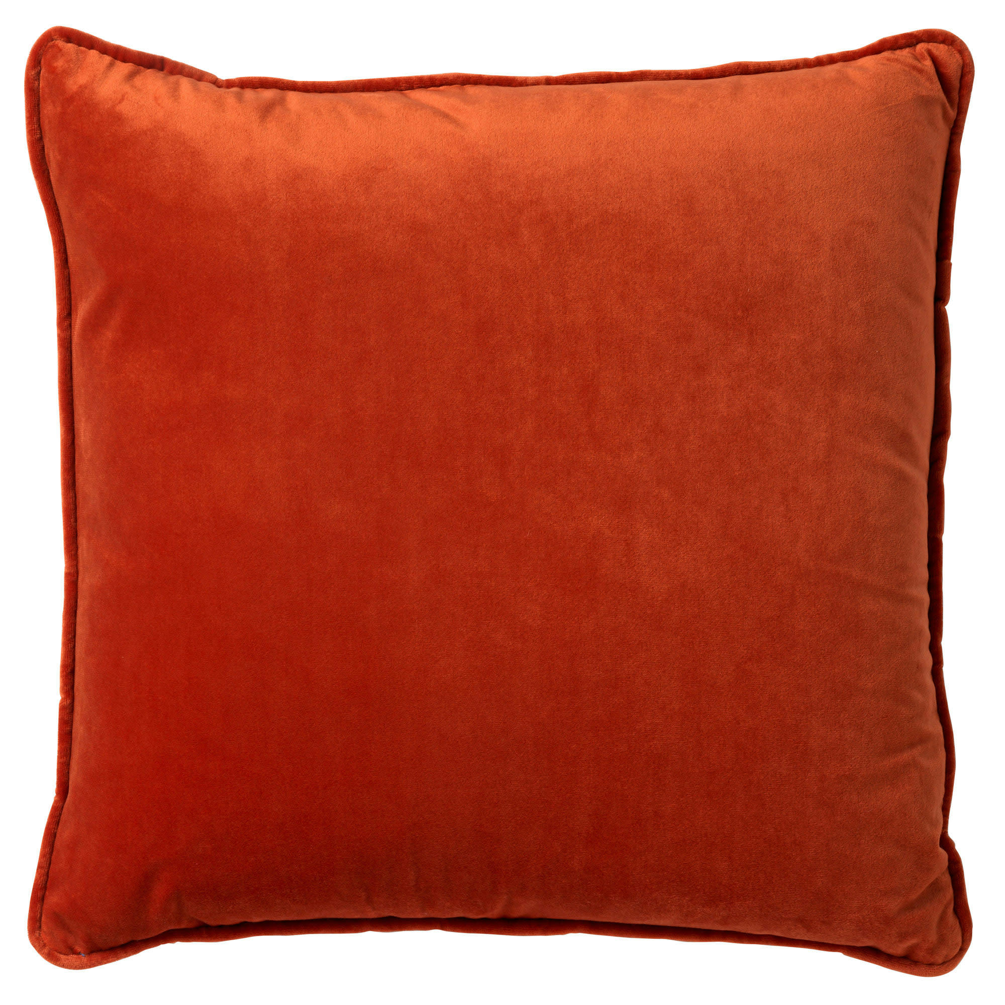 - Housse de coussin orange en velours-60x60 cm uni