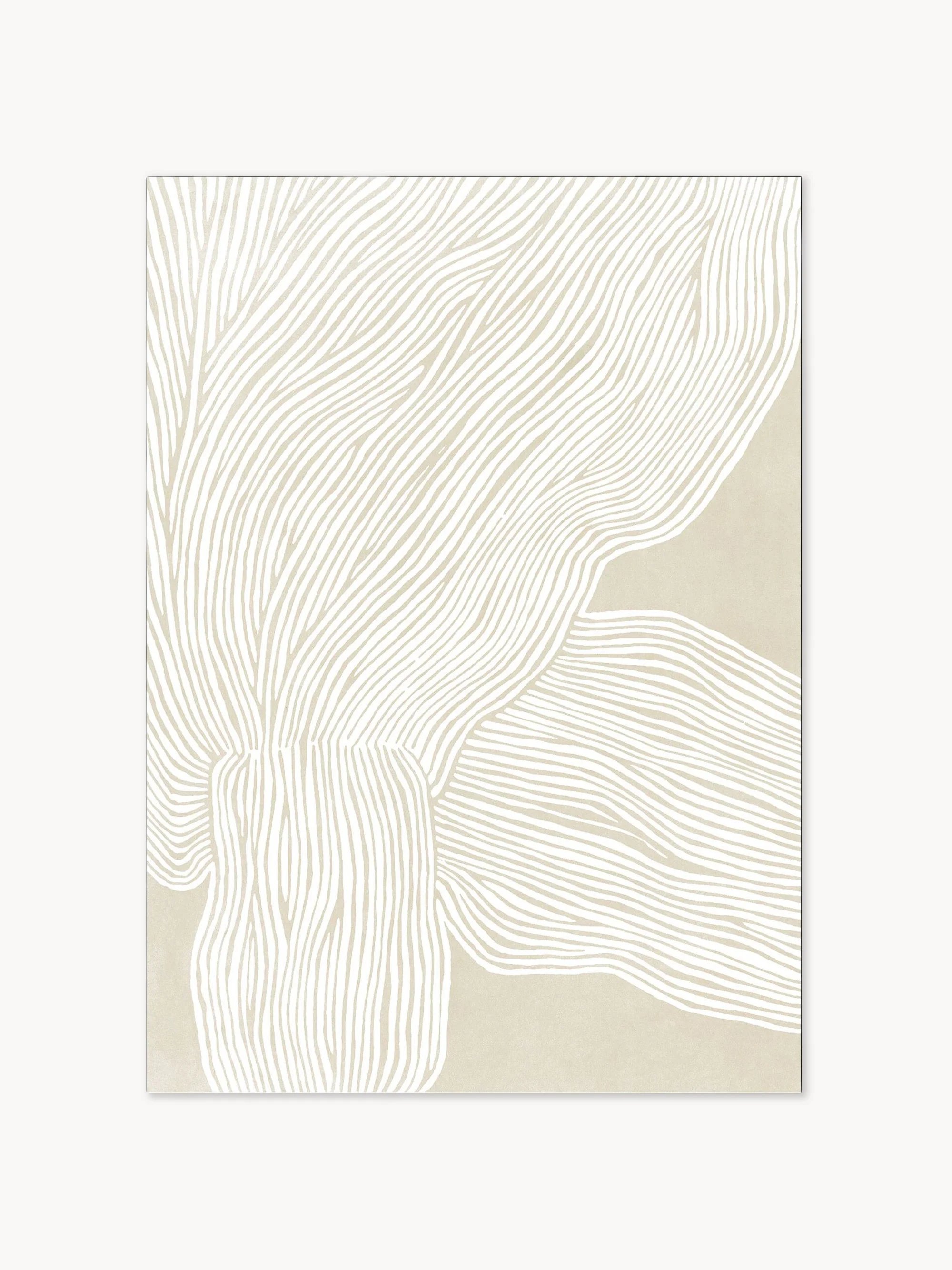 Gerahmter Digitaldruck: The Poster Club x Rebecca Hein - The Line no. 09