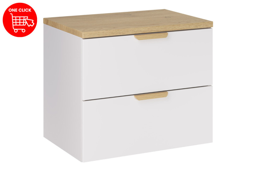 Szafka pod Umywalkę Aster White 60 cm z Blatem