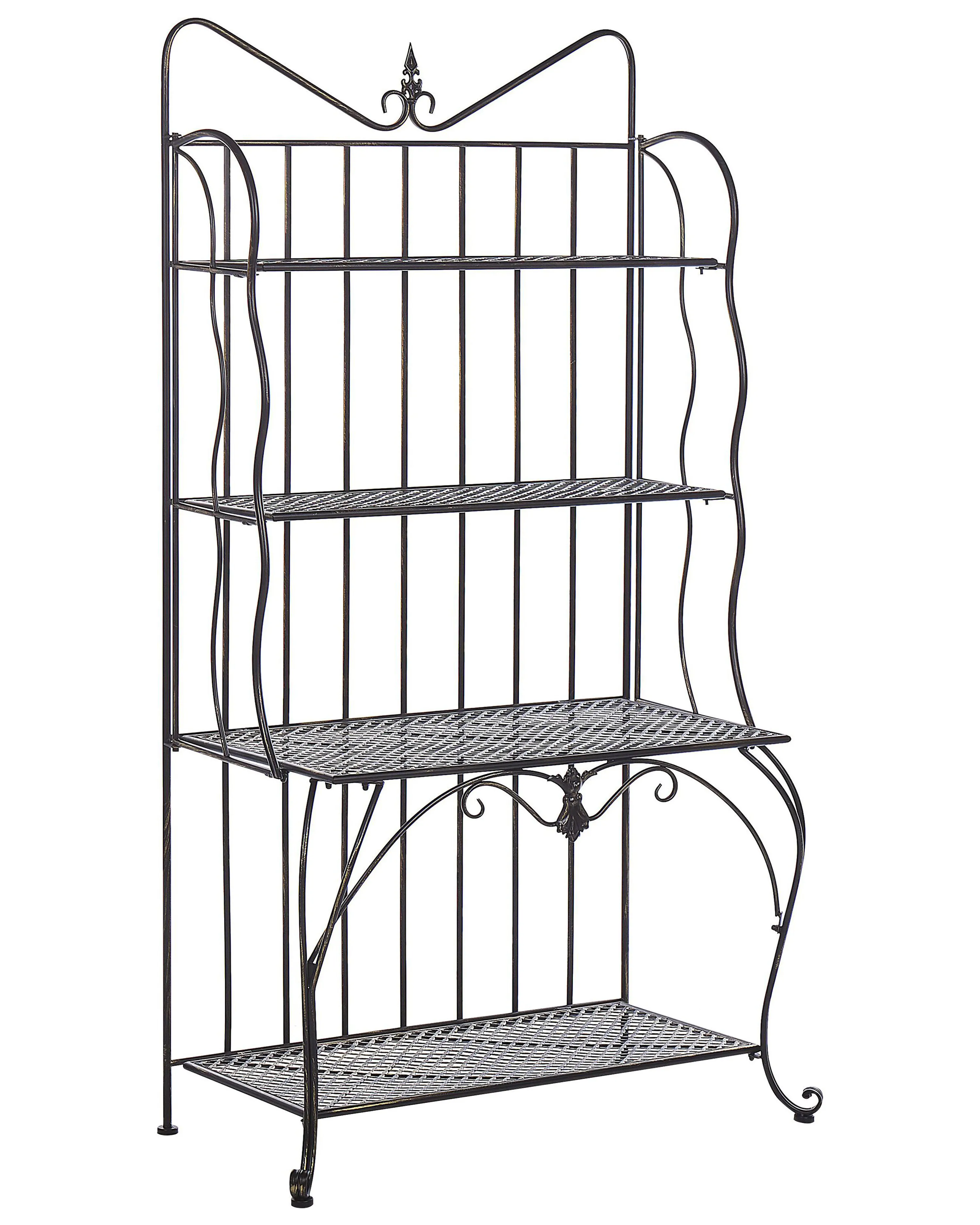 Shelving Unit PAVONA Metal 170 cm 94 cm Black