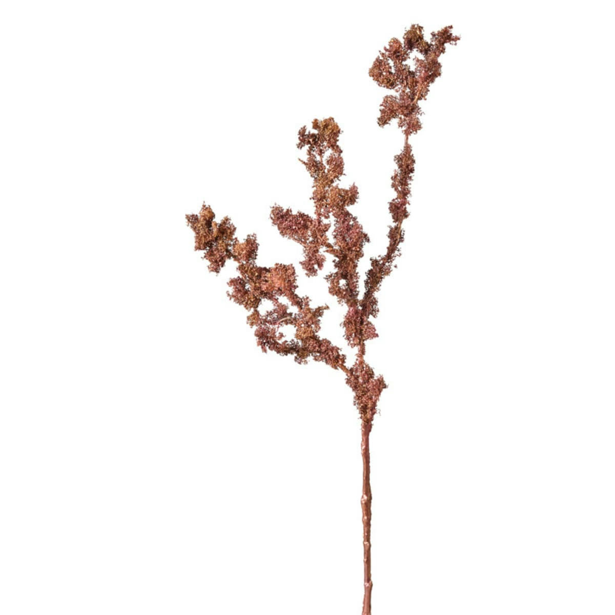 - Branchage avec mousse métallisé cuivre H84