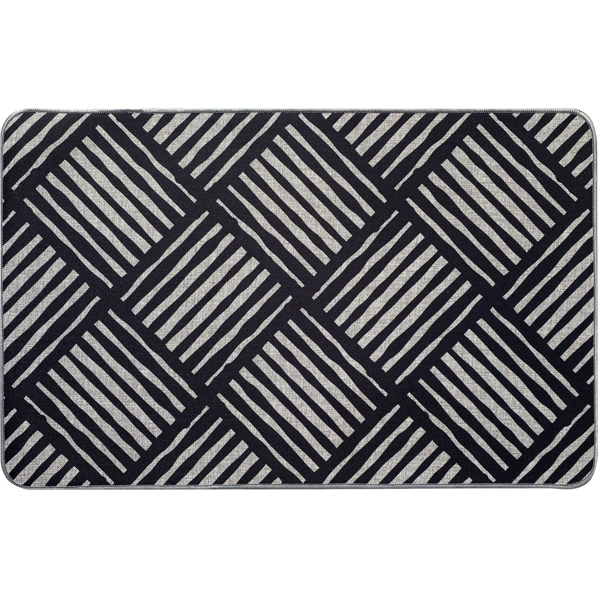 Tapete de entrada cinza ÁFRICA 50x80cm