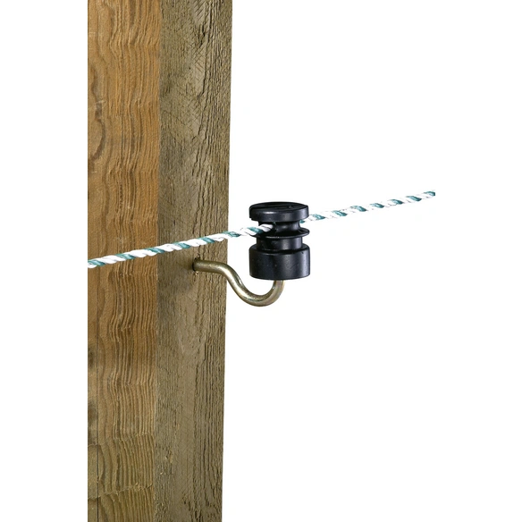 Schlitzisolator, für Weidezaun, Polycarbonat / Eisen verzinkt
