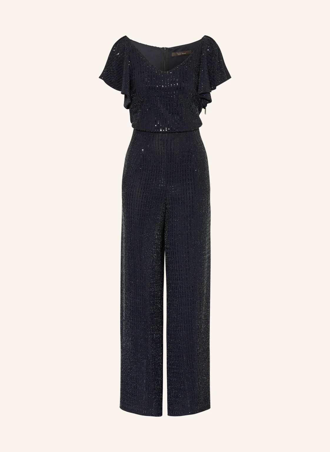 Vera Mont Jumpsuit mit Volants und Pailletten
