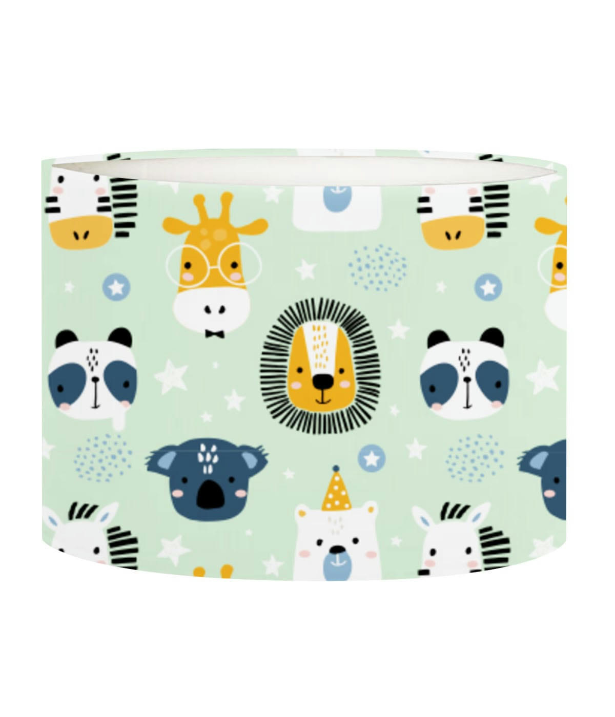 ENFANT - Abat-jour lampadaire enfant  Savane Vert Pastel D: 45 x H: 25