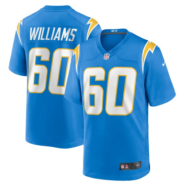 Bucky Williams Los Angeles Chargers Nike Team Game Jersey -  Powder Blue