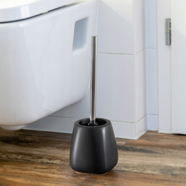 Kadax 2x Szczotka WC Do Toalety Ceramiczna Czarna