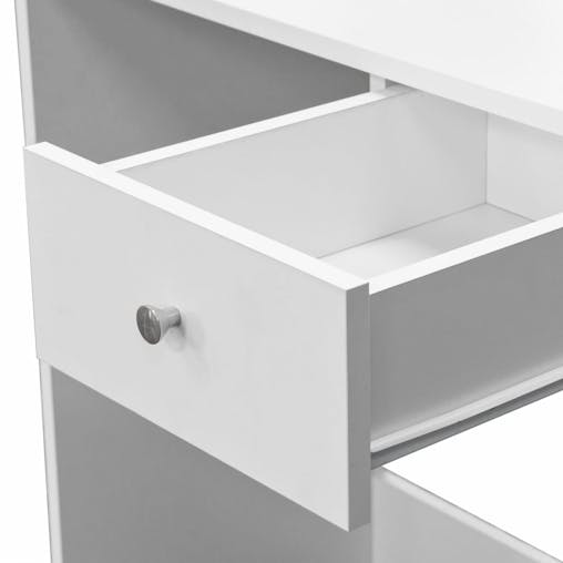NNEVL Dressing Table Chipboard 75x40x141 cm White