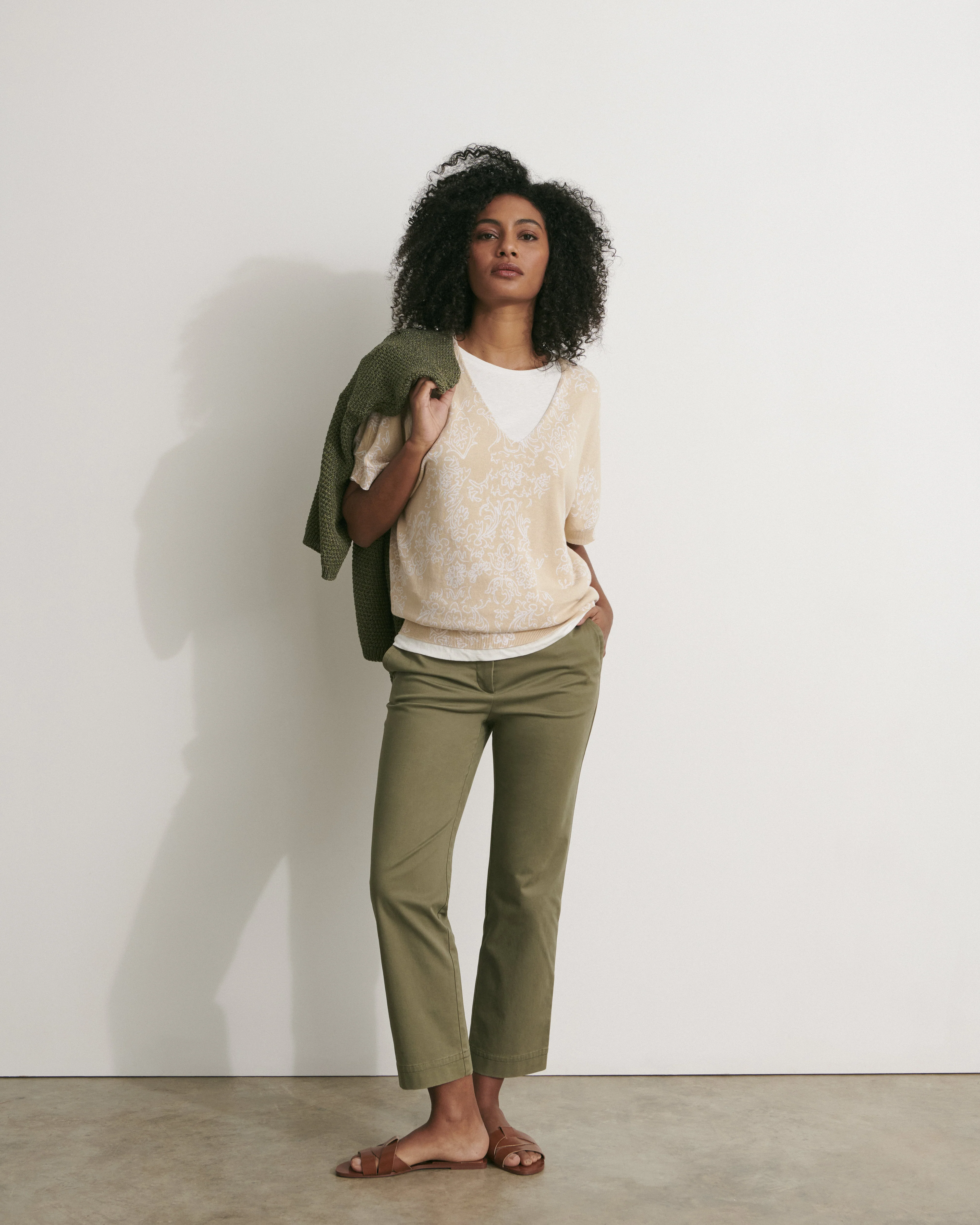 Pull kimono en maille imprimée ALISMA/11074/751