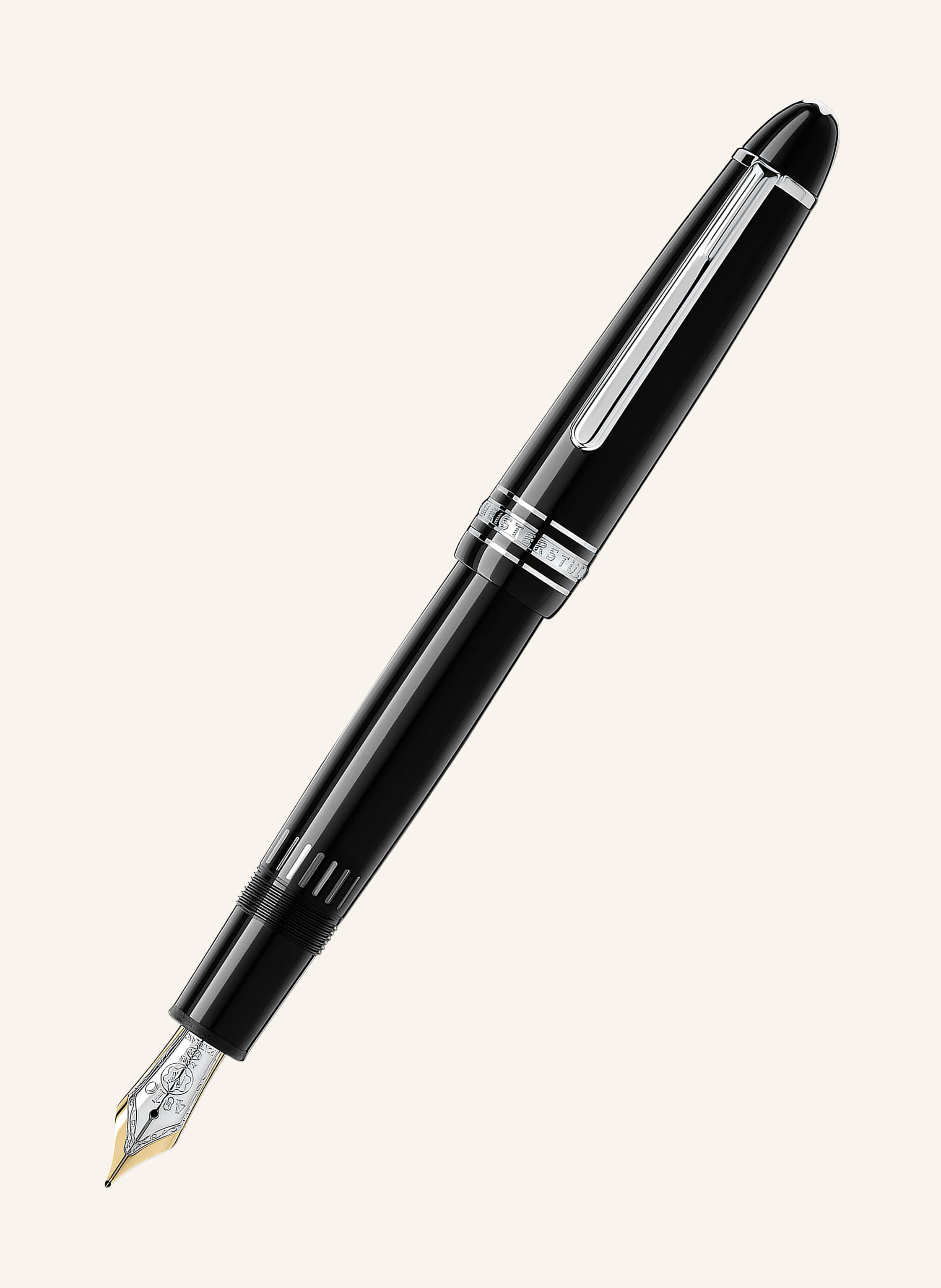 MONTBLANC Kolbenfüllfederhalter MEISTERSTÜCK LE GRAND PLATINUM LINE