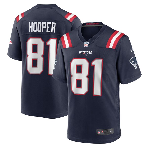 Austin Hooper New England Patriots Nike  Game Jersey -  Navy
