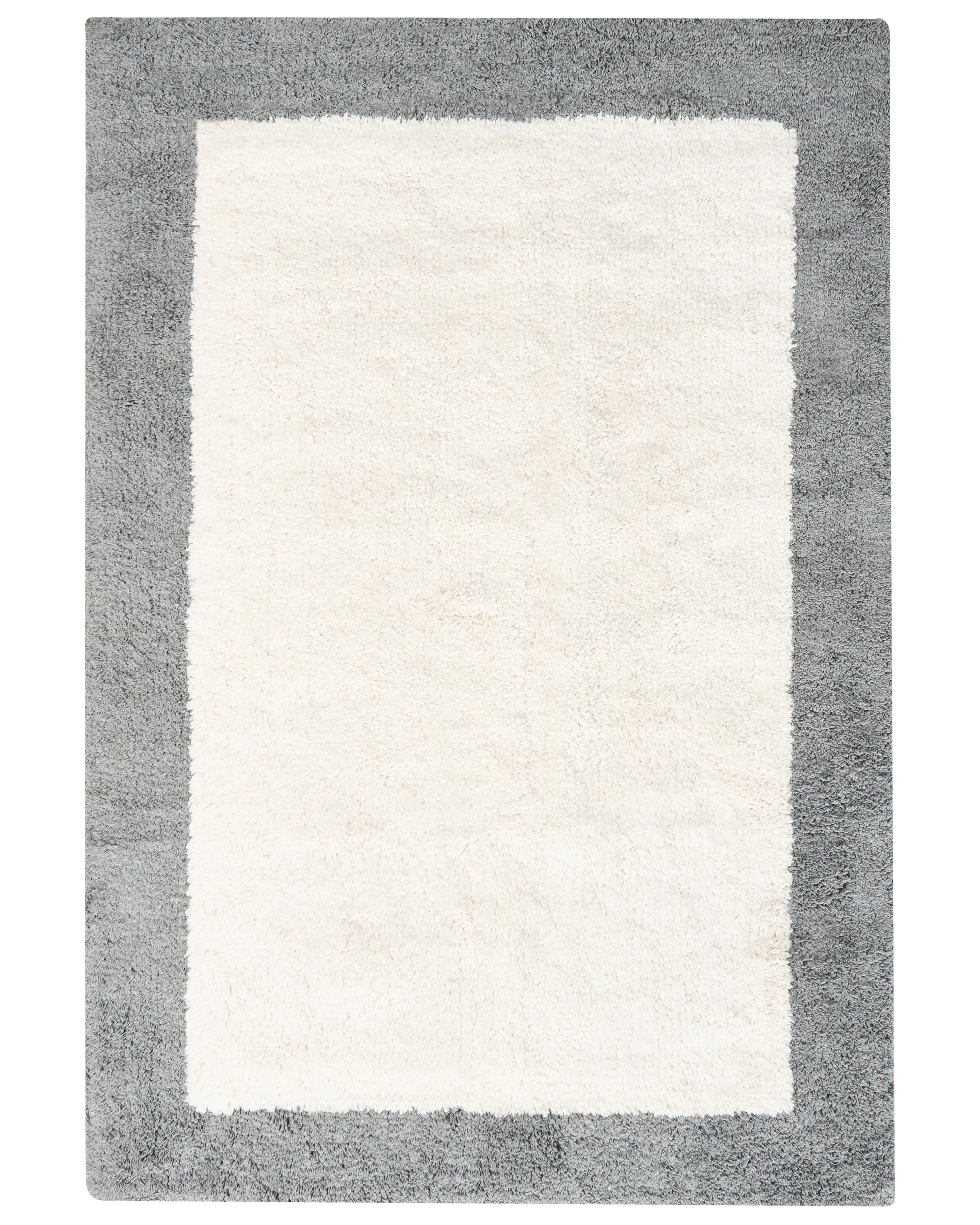 Bath Mat KABRI Grey/ Beige 60 x 90 cm Cotton