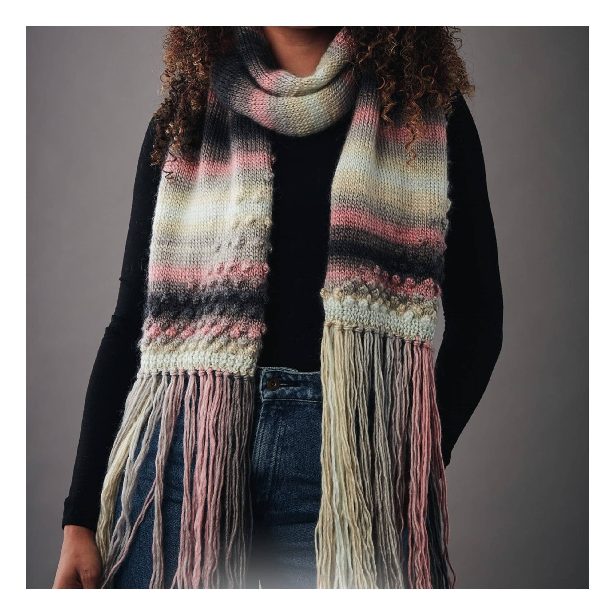 Knitcraft Bobble Scarf Digital Pattern 0196