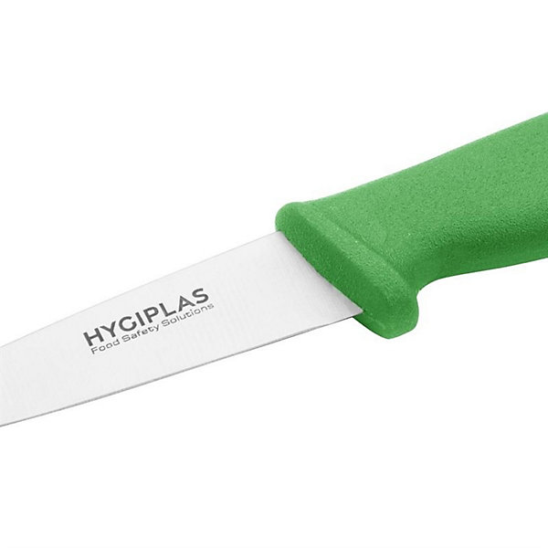 Couteau d'Office Vert Professionnel 90 mm - Hygiplas