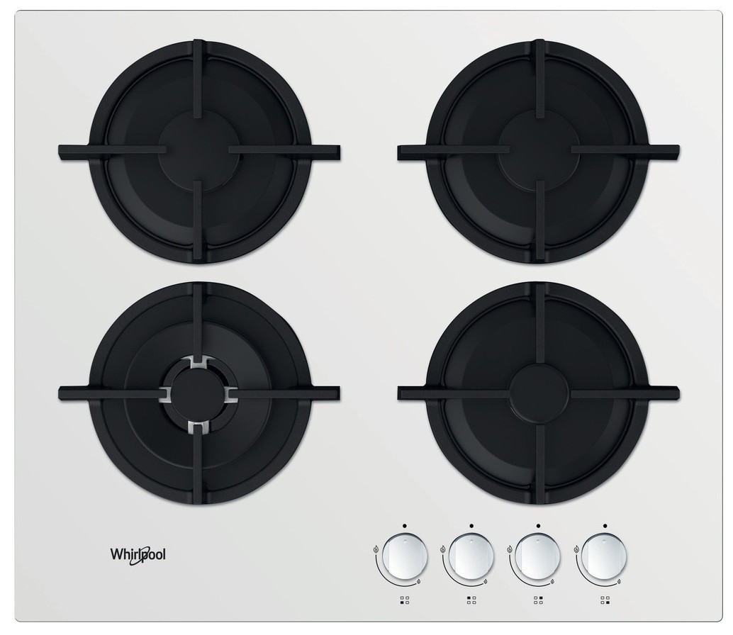 Płyta gazowa WHIRLPOOL AKT625WH 59 cm białe szkło