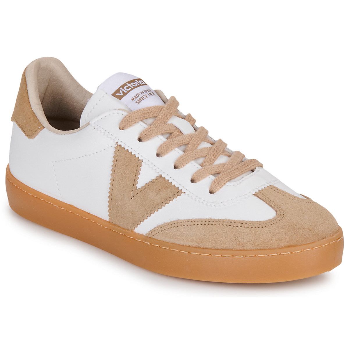Victoria - BERLIN CICLISTA EFECTO PIEL & SERRAJE - White / Brown