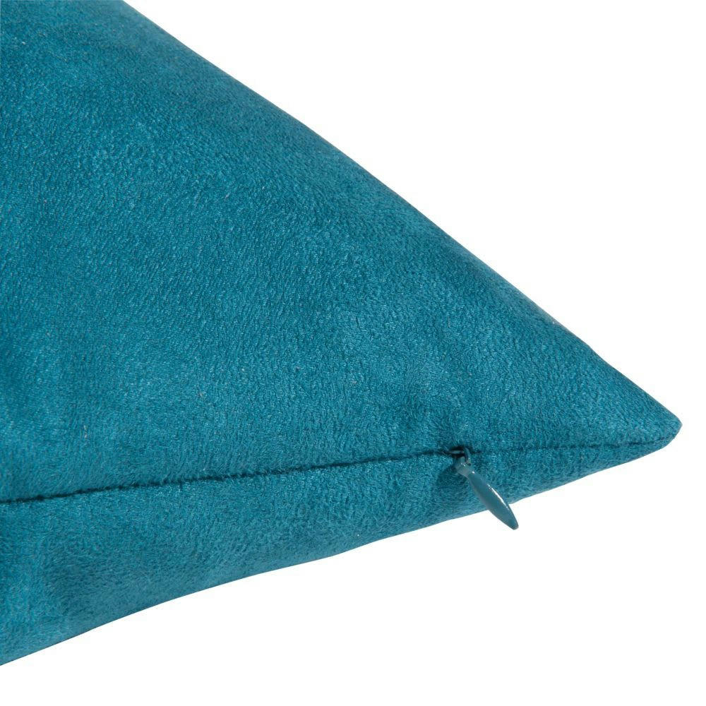 - Coussin en suédine bleu de saxe 40x40