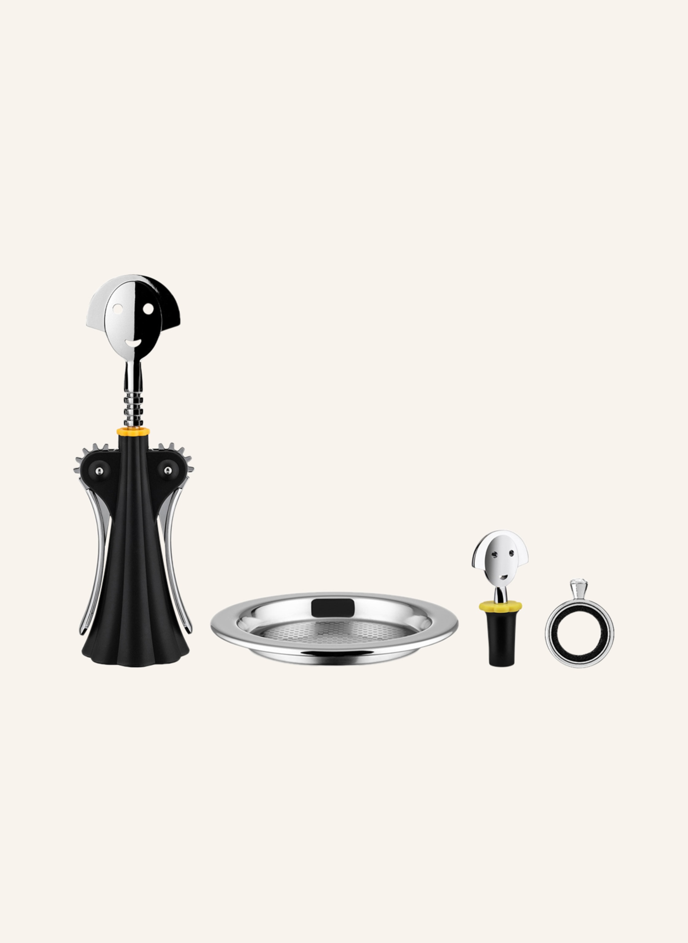 ALESSI 4-tlg. Wein-Set ALESSI & WINE