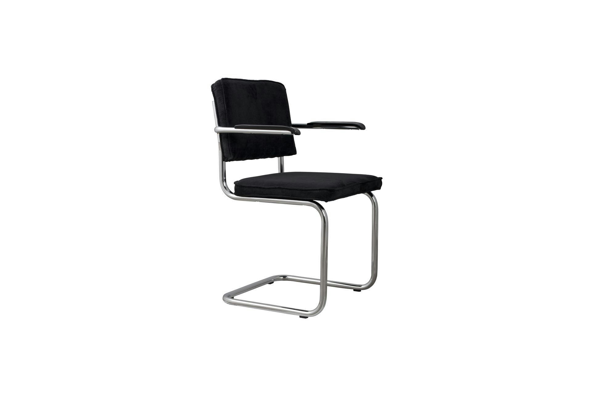 RIDGE RIB - Fauteuil en tissu noir