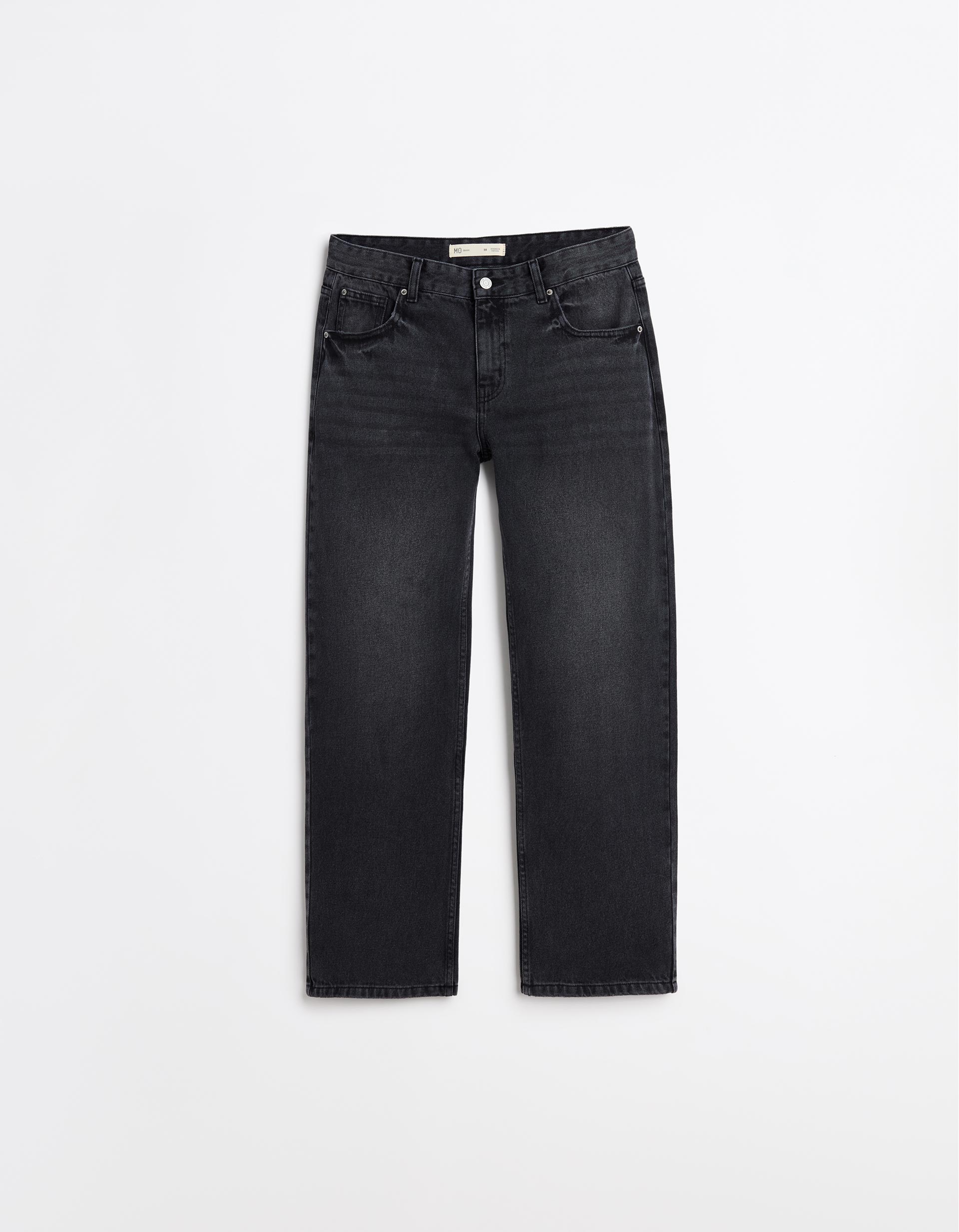 Calças de Ganga 'Relaxed Fit', Mulher, Cinzento