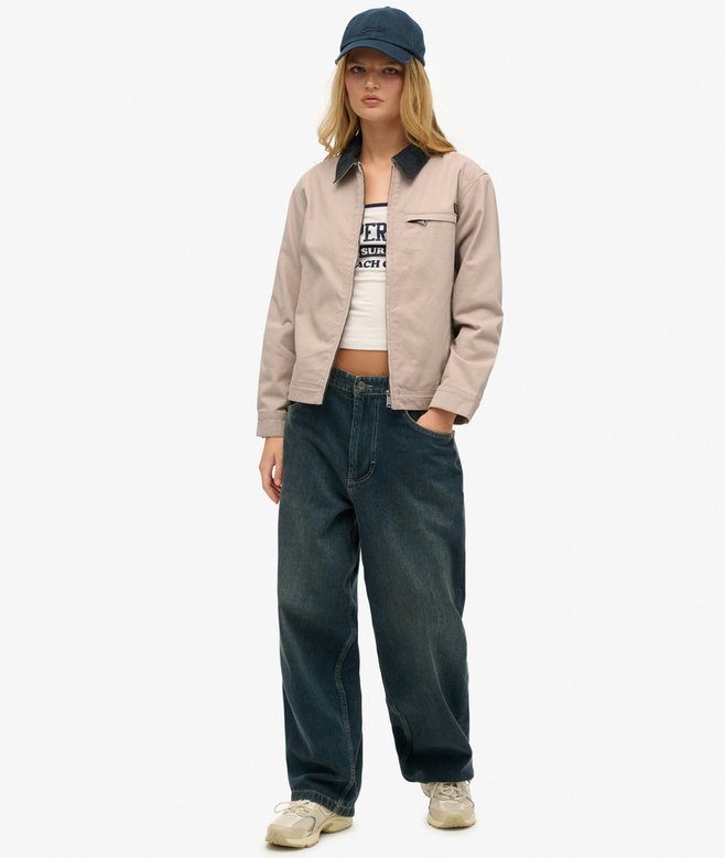 Cord Collar Barn Jacket