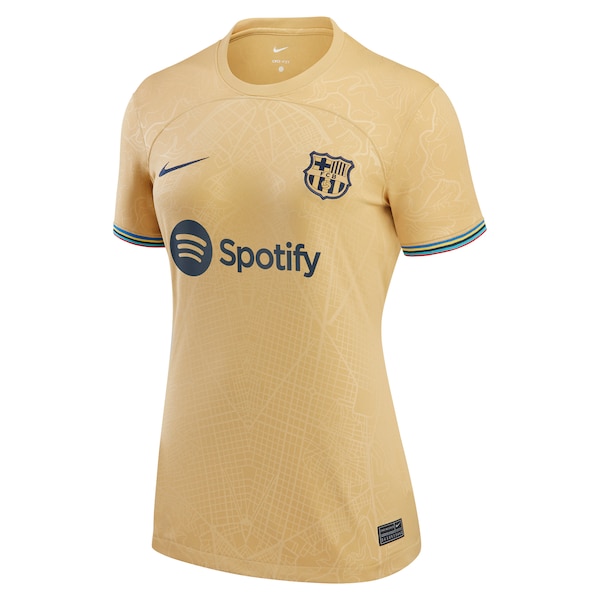 Ousmane Dembele Barcelona Nike Women's 2022/23 Away Replica Player Jersey - Gold