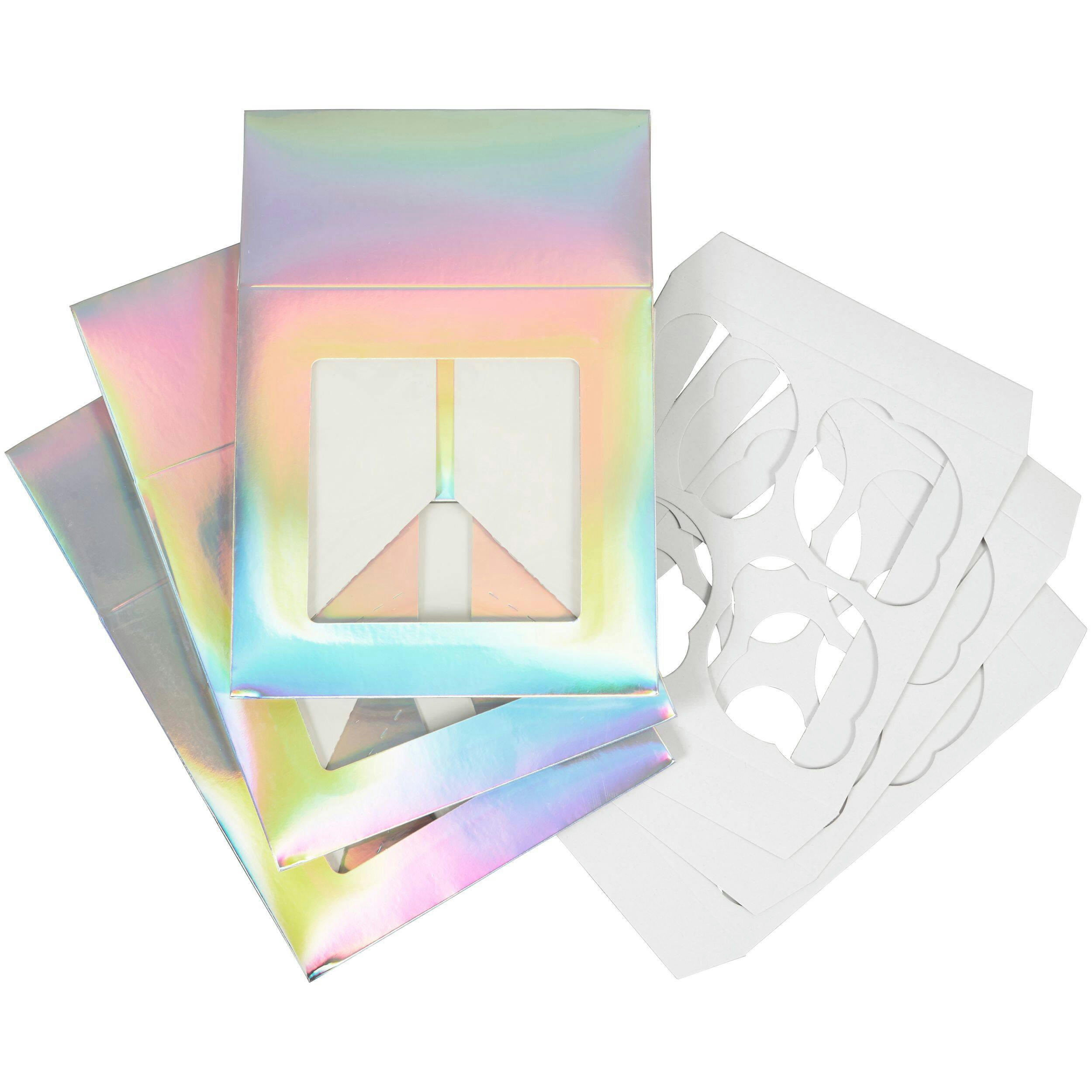 Wilton Iridescent Cupcake Treat Boxes with Window, 3-pk