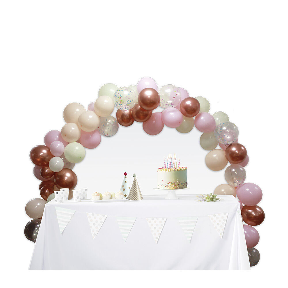 Kit arche à ballons pastel 96 pièces