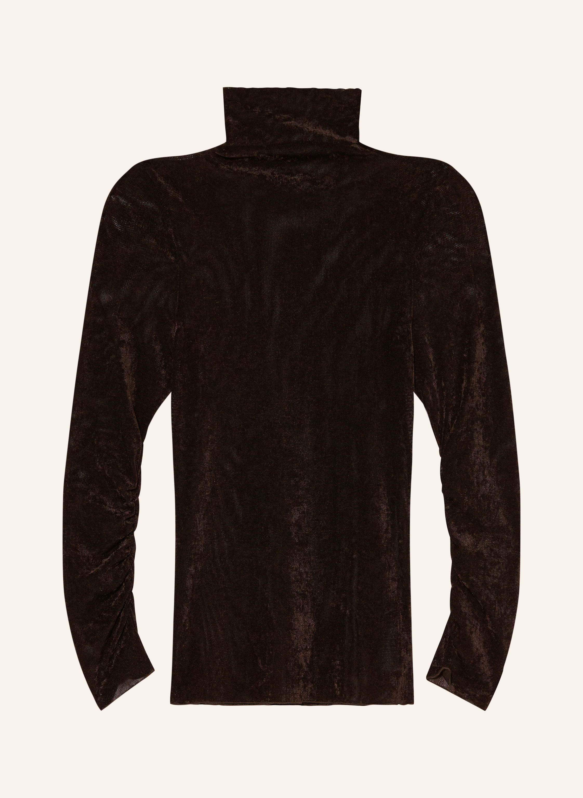 LUISA CERANO Rollkragenshirt aus Mesh