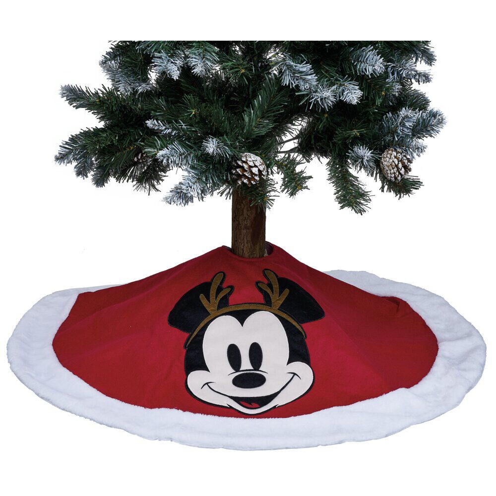 Tour de sapin Mickey Disney rouge et blanc Ø100cm