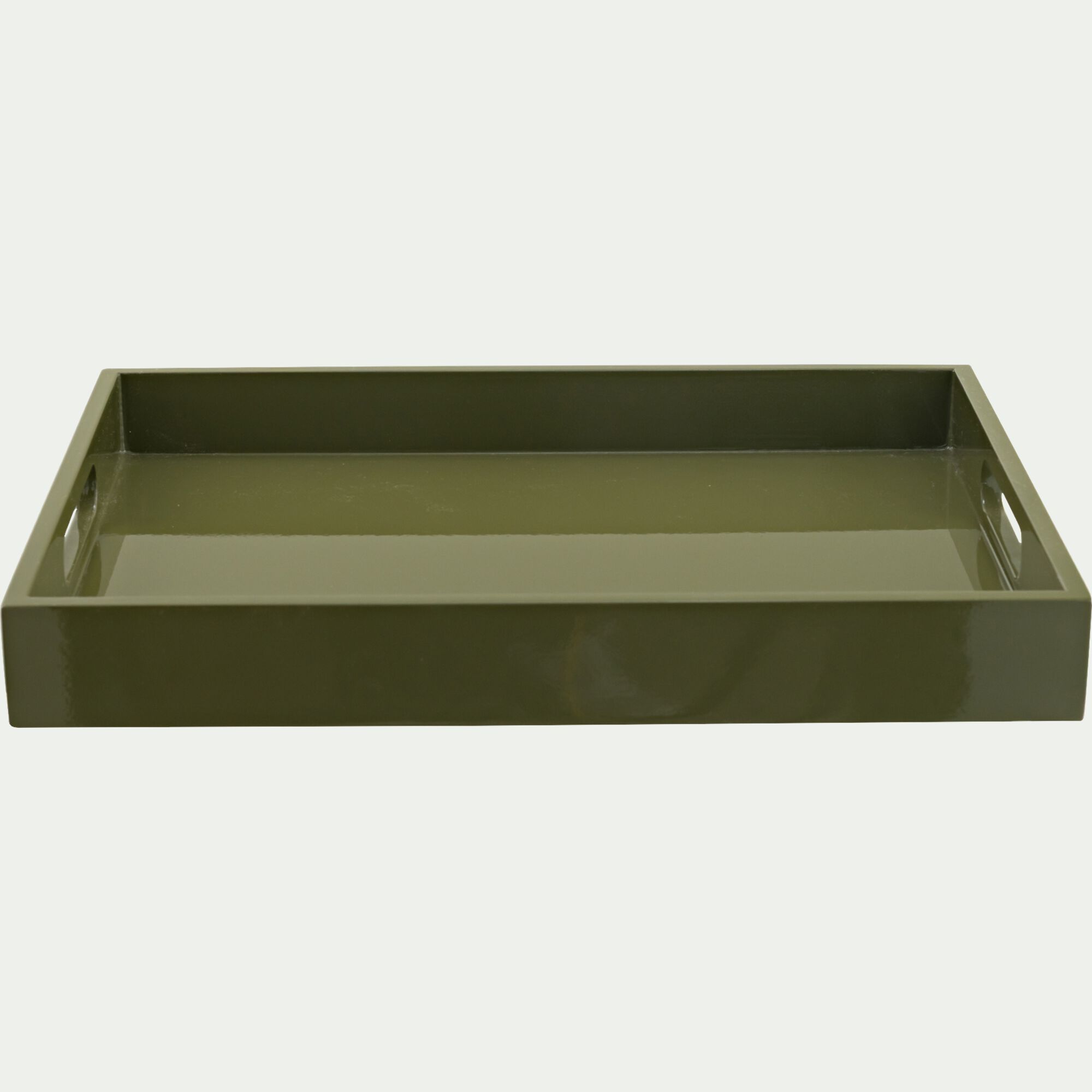 SILK - Plateau rectangulaire 40,3x30,5cm - vert mousse