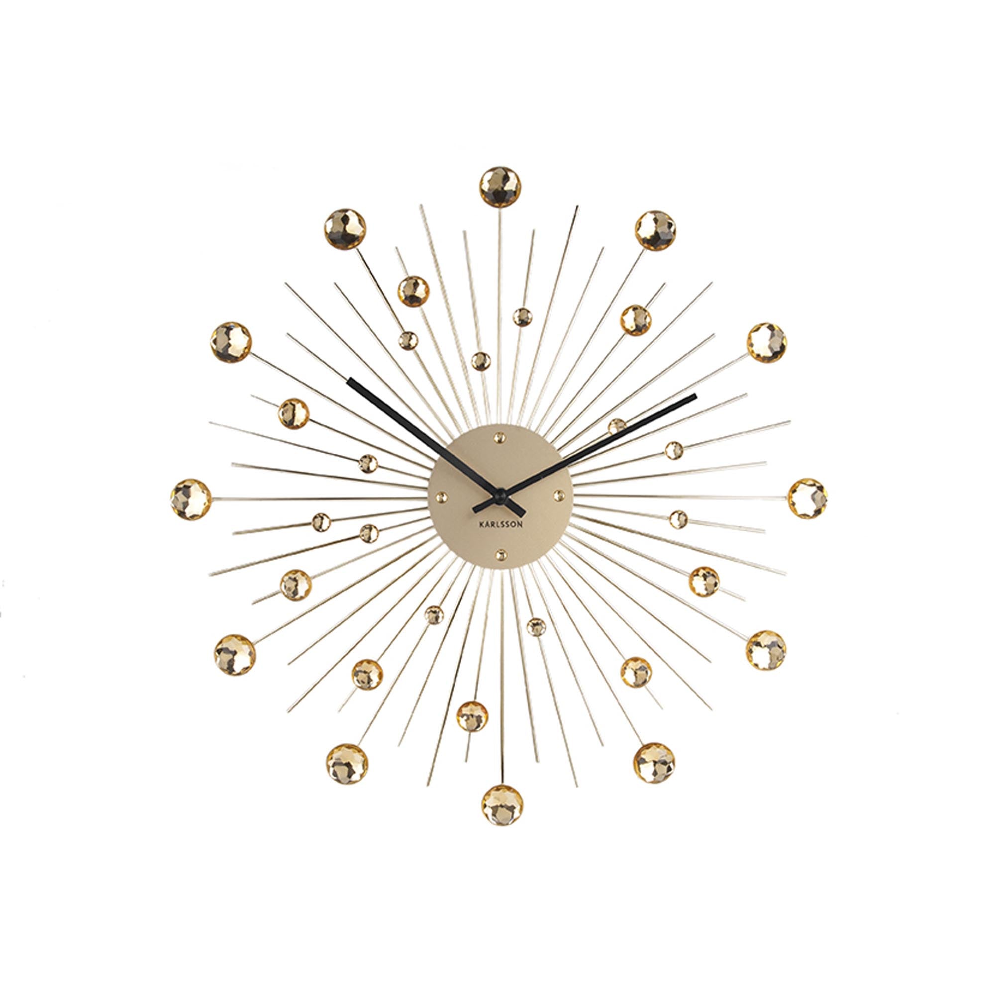 Karlsson wandklok - goud - Ø50cm