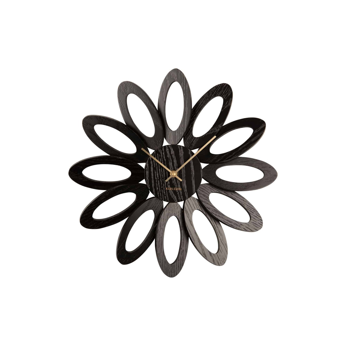 Karlsson wandklok Fiore - zwart - Ø40cm