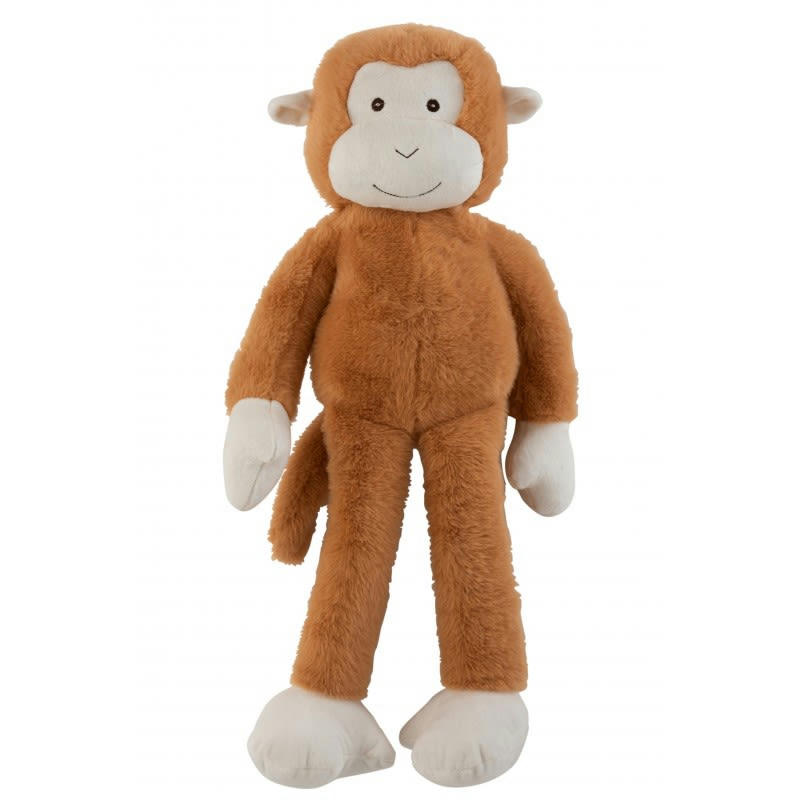 SINGE - Peluche singe marron