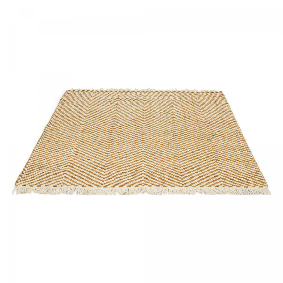 TWILL KM BCA 1A2T - Tapis kilim marron 140x200