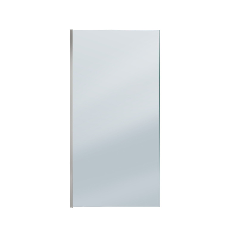 Paroi de douche Parma 2 fumée chrome 100 x 200 cm AURLANE