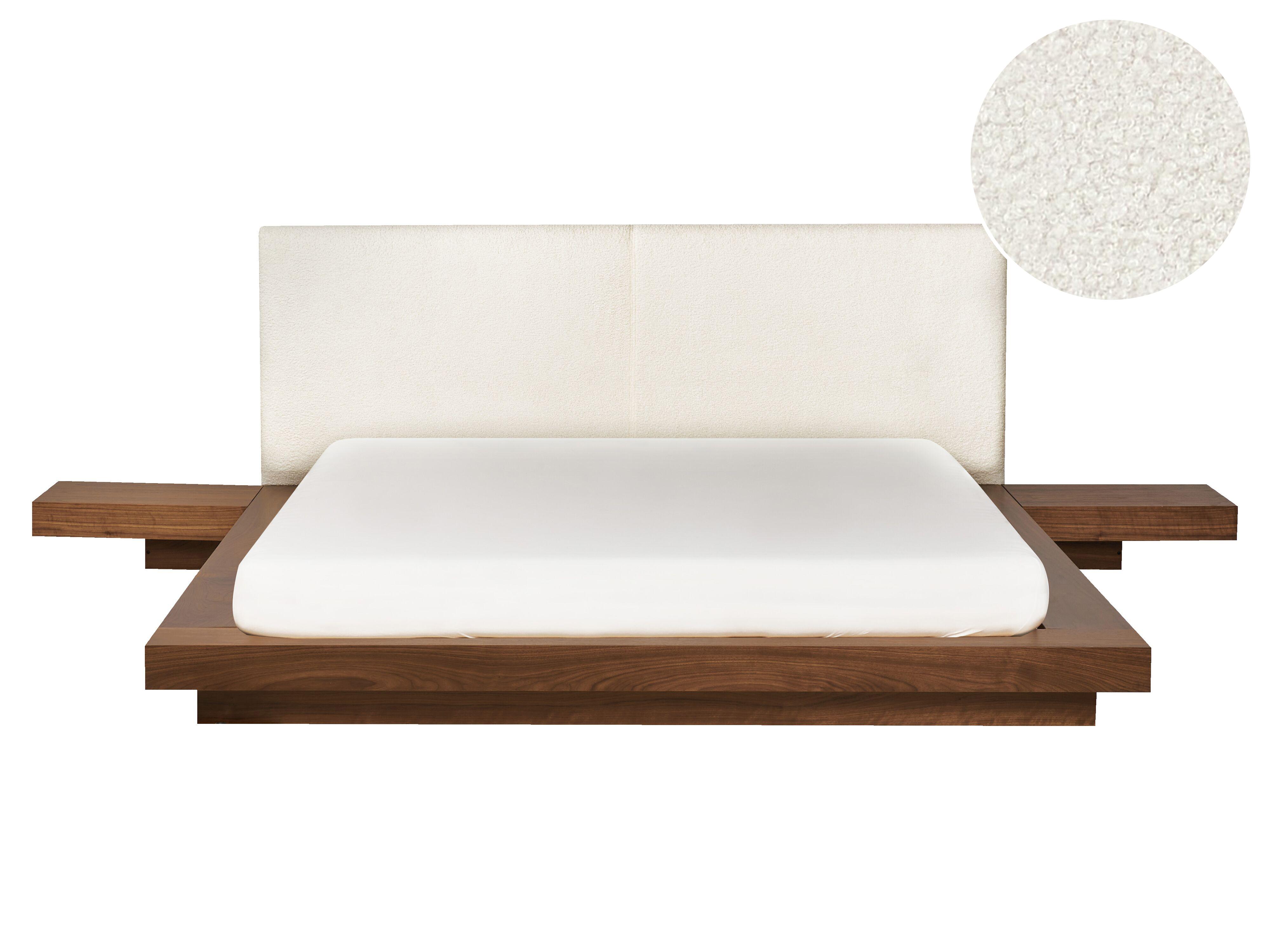 Waterbed Boucle ZEN 160 x 200 cm (EU King Size) Brown Ash Wood